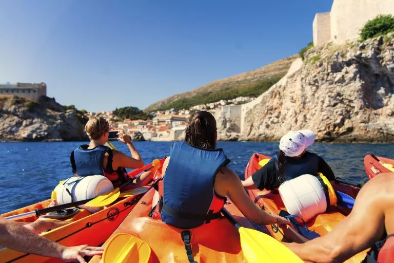 Kajakfahren auf dem Meer Dubrovnik